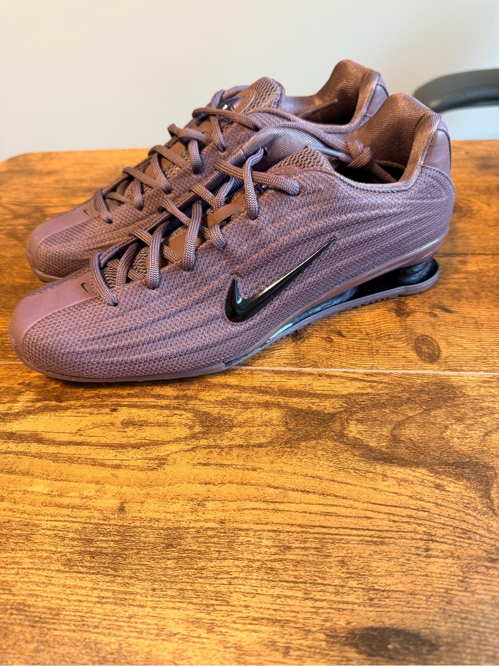 Nike Womens Shox Z Sneakers - Plum with Black Swoosh 7W